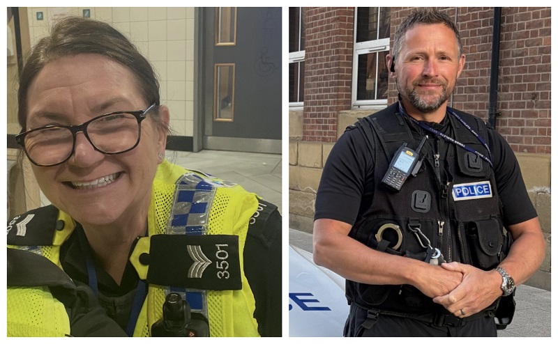 PC Toby Brown smiles as he poses for a picture