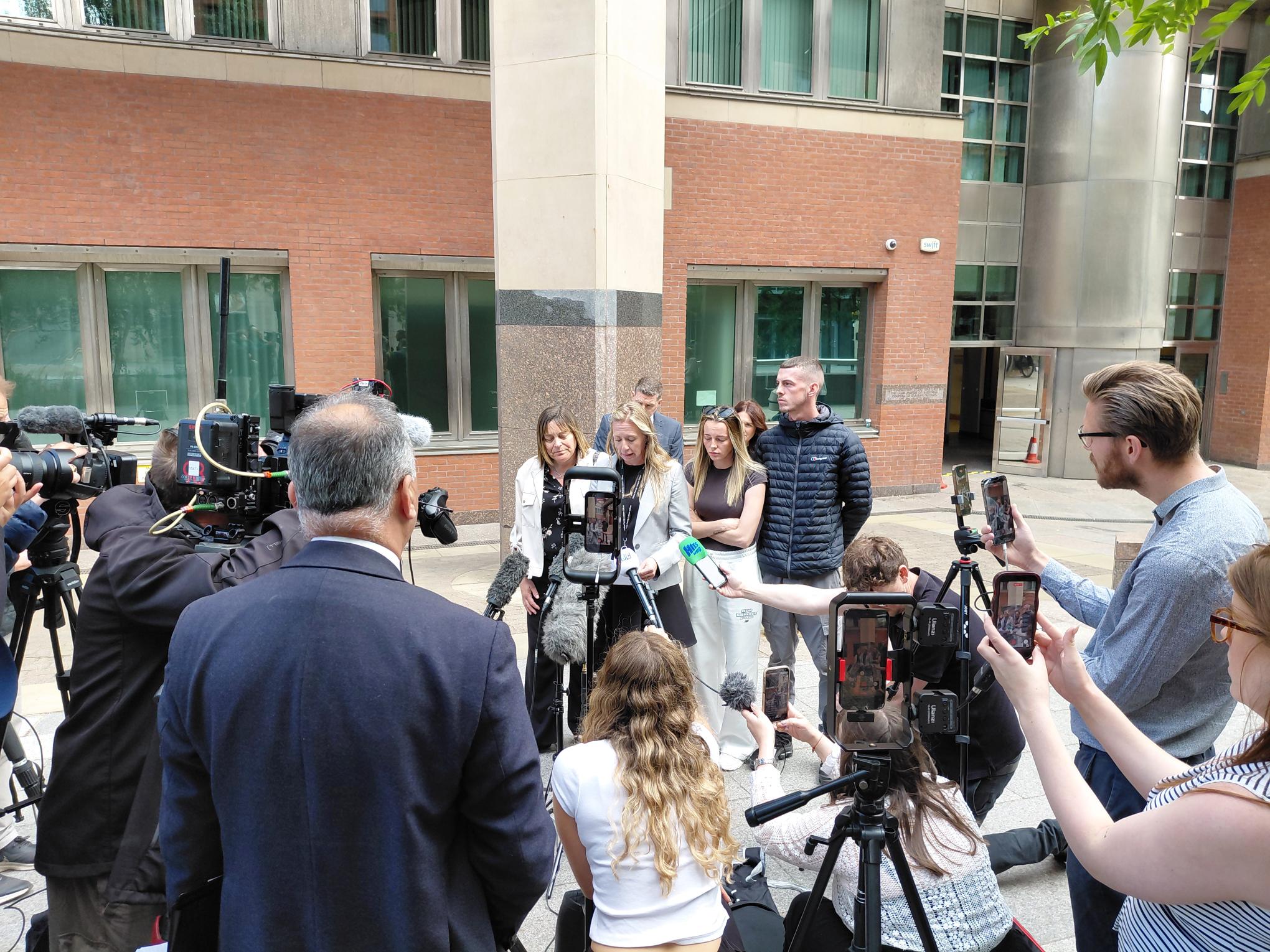 Image of a press conference taking place