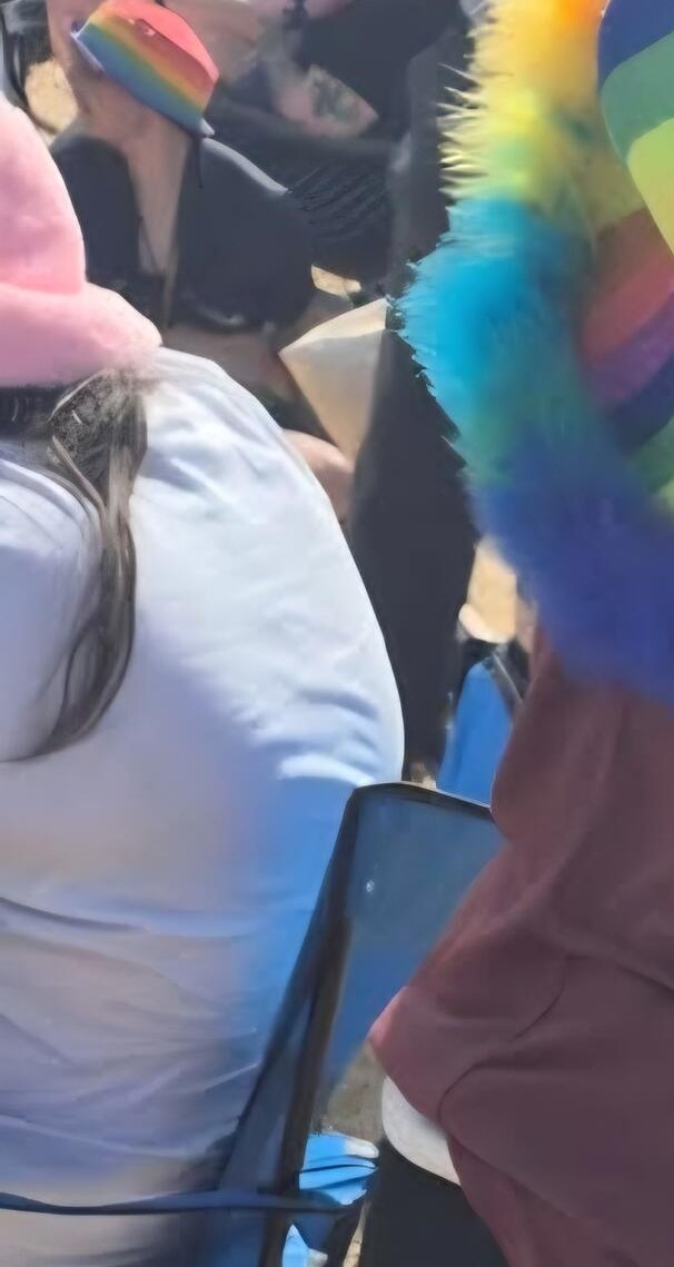 An image of a woman's back 
