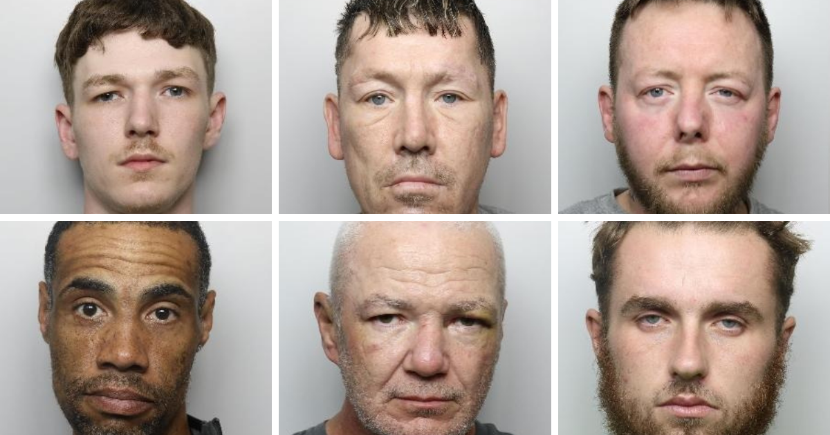 Custody pictures of four white men who have been convicted and sentenced as part of Operation Castle